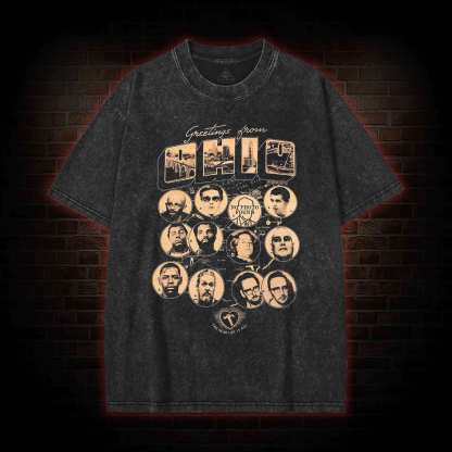 Greetings from OHIO Washed T-shirt
