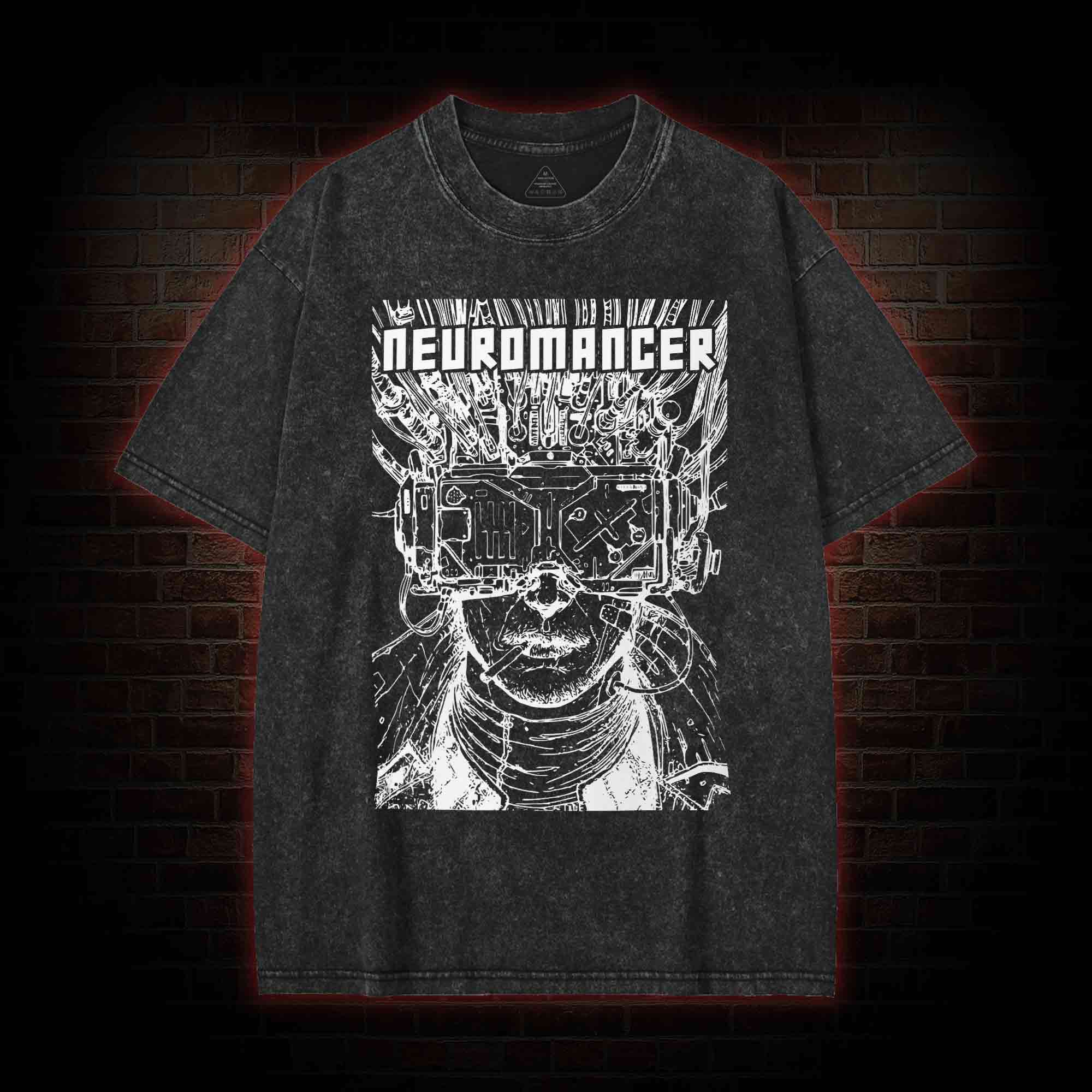 A TV Set with No Signal Washed T-shirt