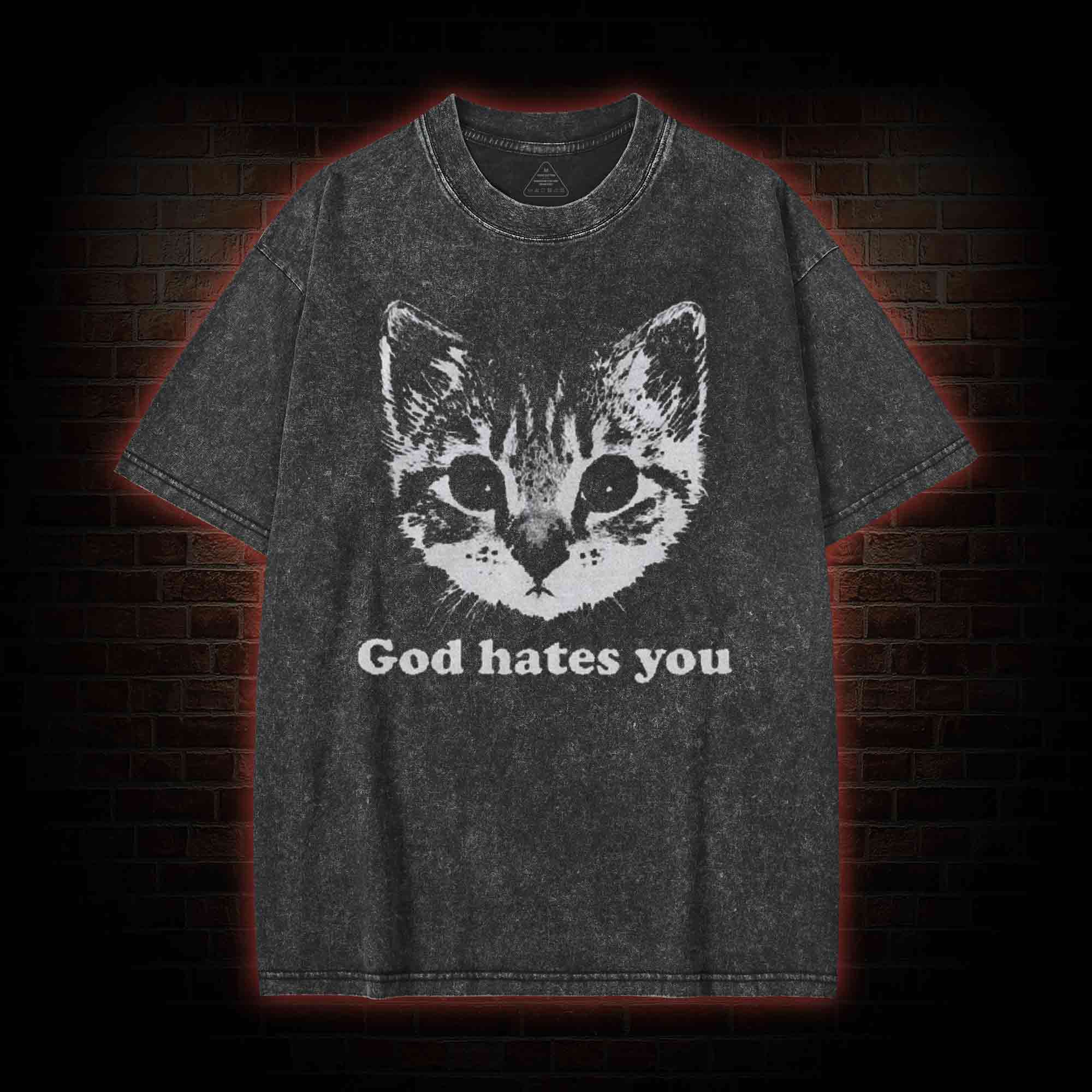 God Hates You Washed T-shirt