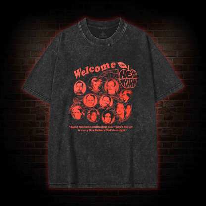 Welcome to New York Washed T-shirt