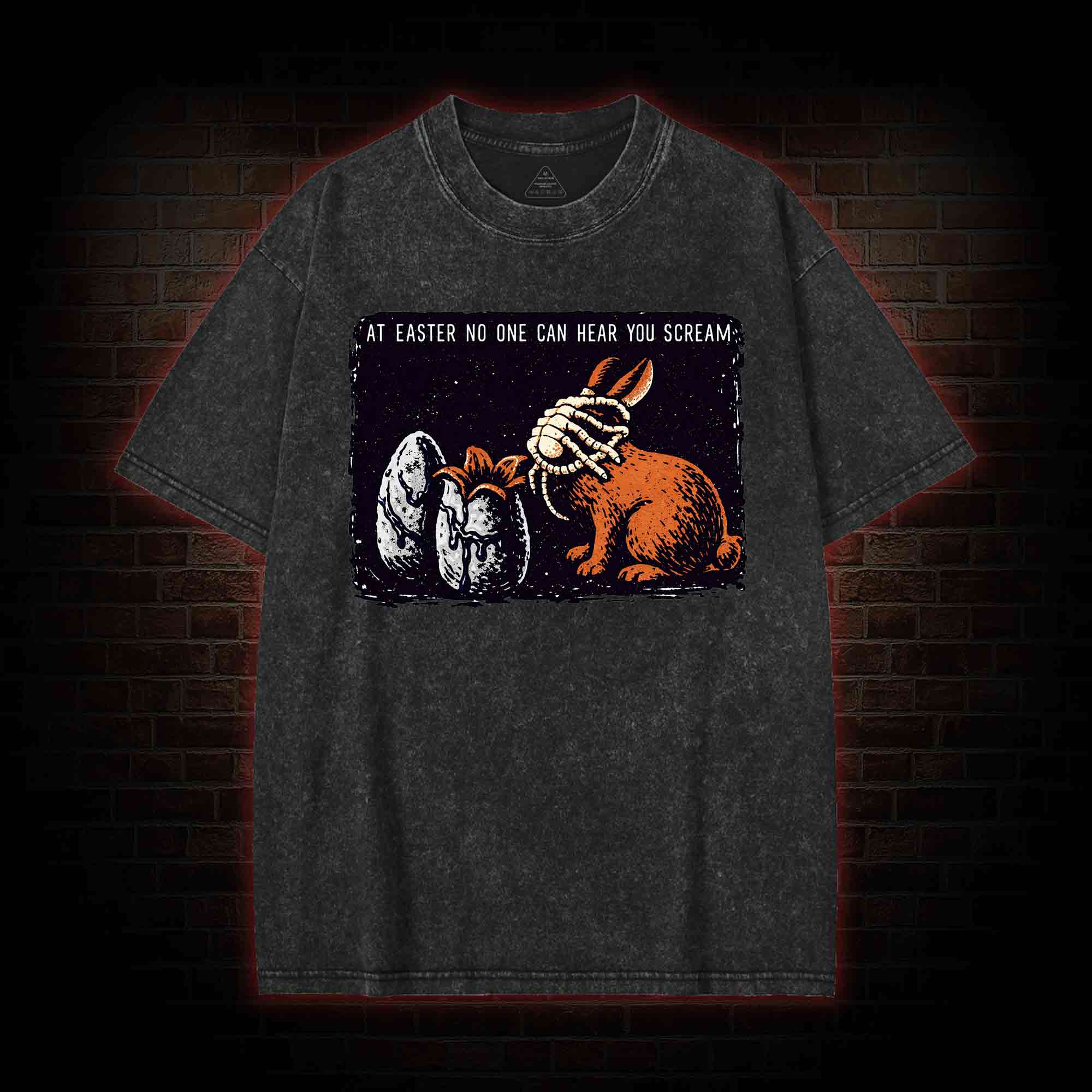 No One can Hear You Scream Washed T-shirt