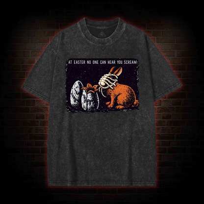 No One can Hear You Scream Washed T-shirt