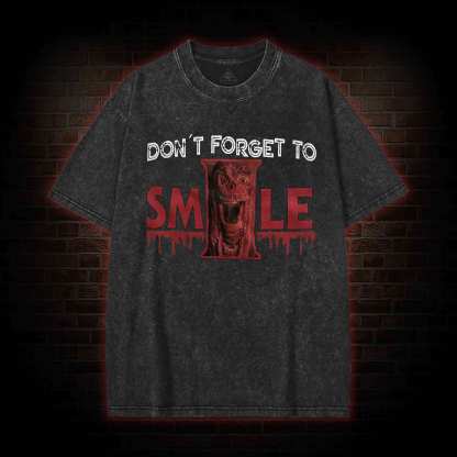 Don't Forget to Smile Washed T-shirt