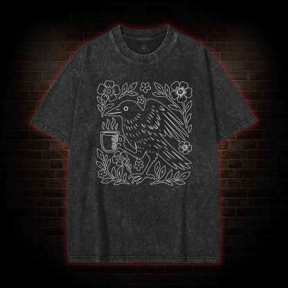 Bird Coffee Washed T-shirt