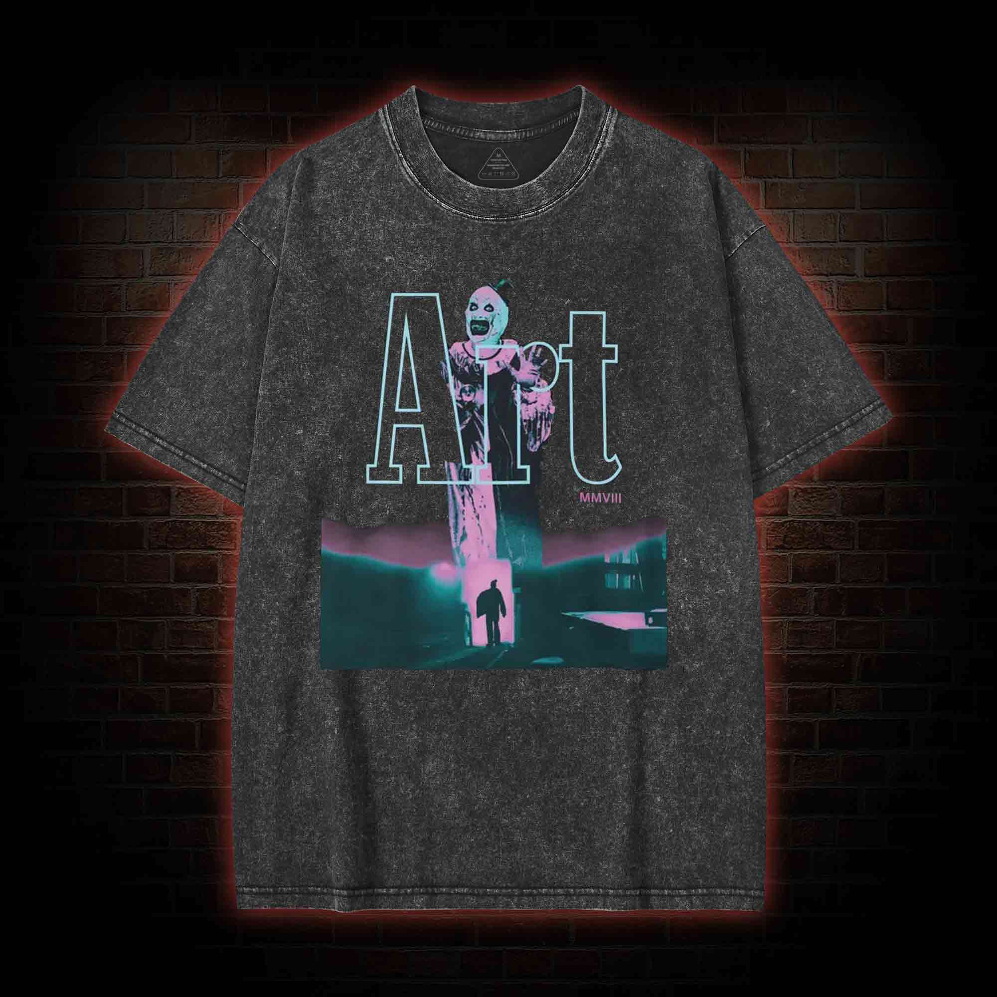 Horror Movie Halloween Washed T-shirt