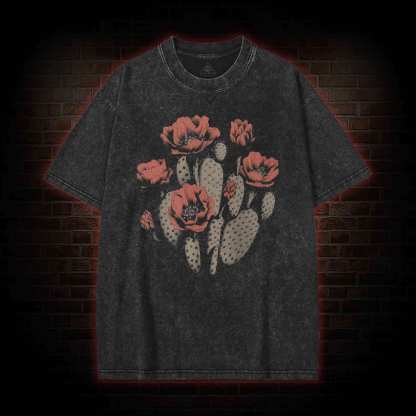 Cactus Flower Washed T-shirt