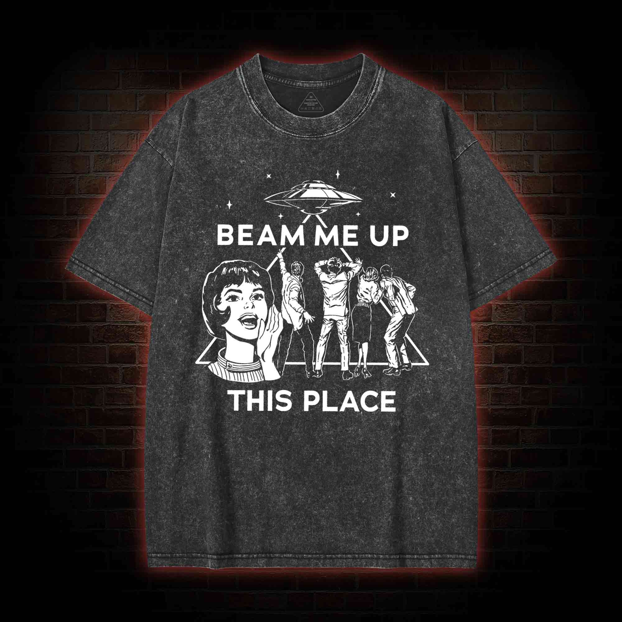 Beam Me up Washed T-shirt