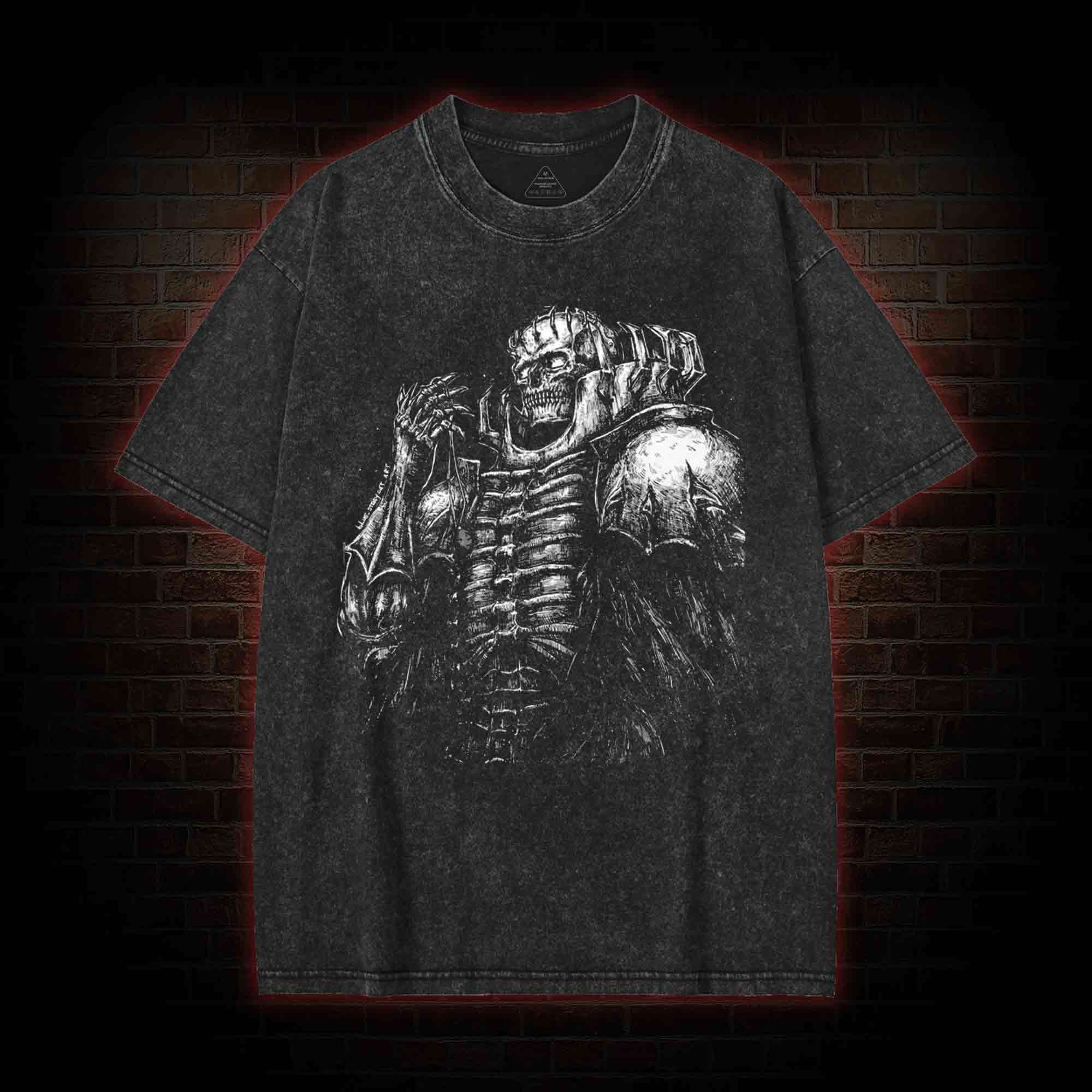 Skull Knight Washed T-shirt