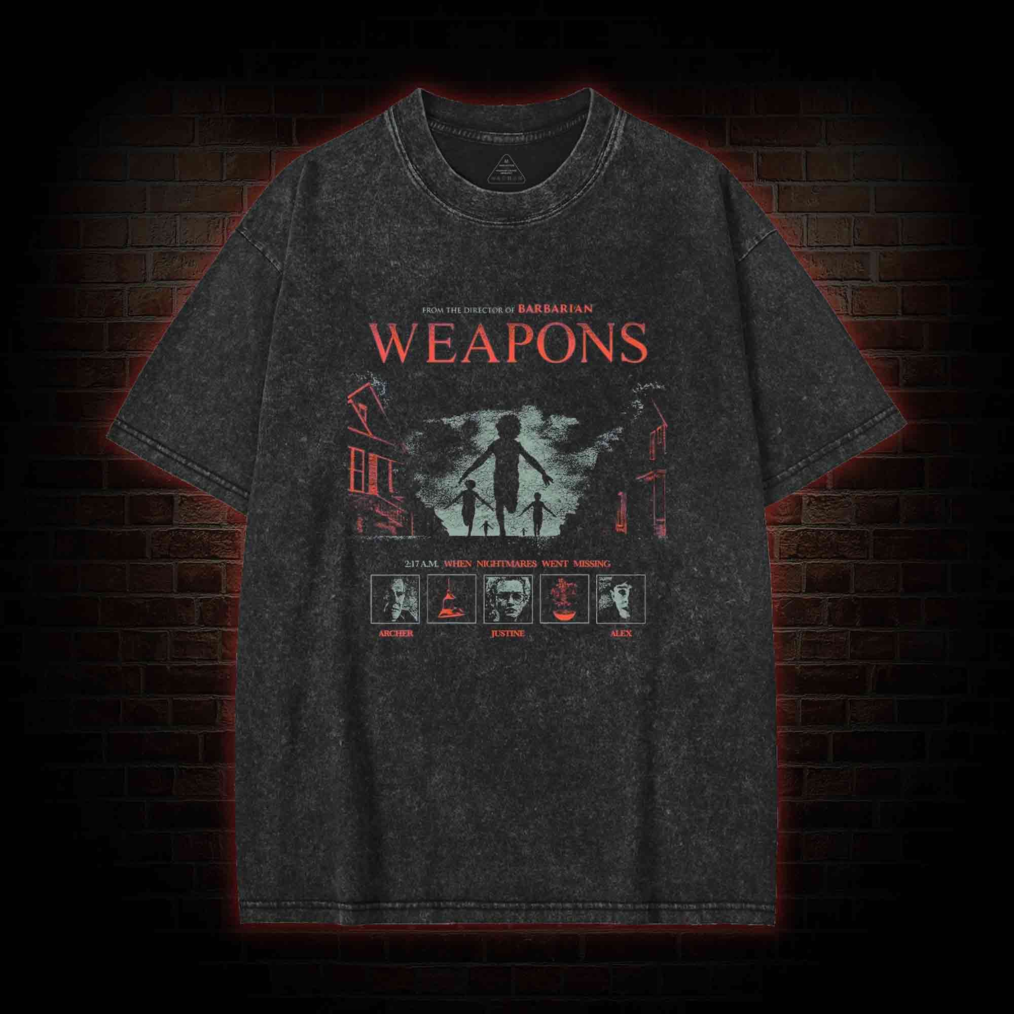 When Nightmares Went Missing Washed T-shirt