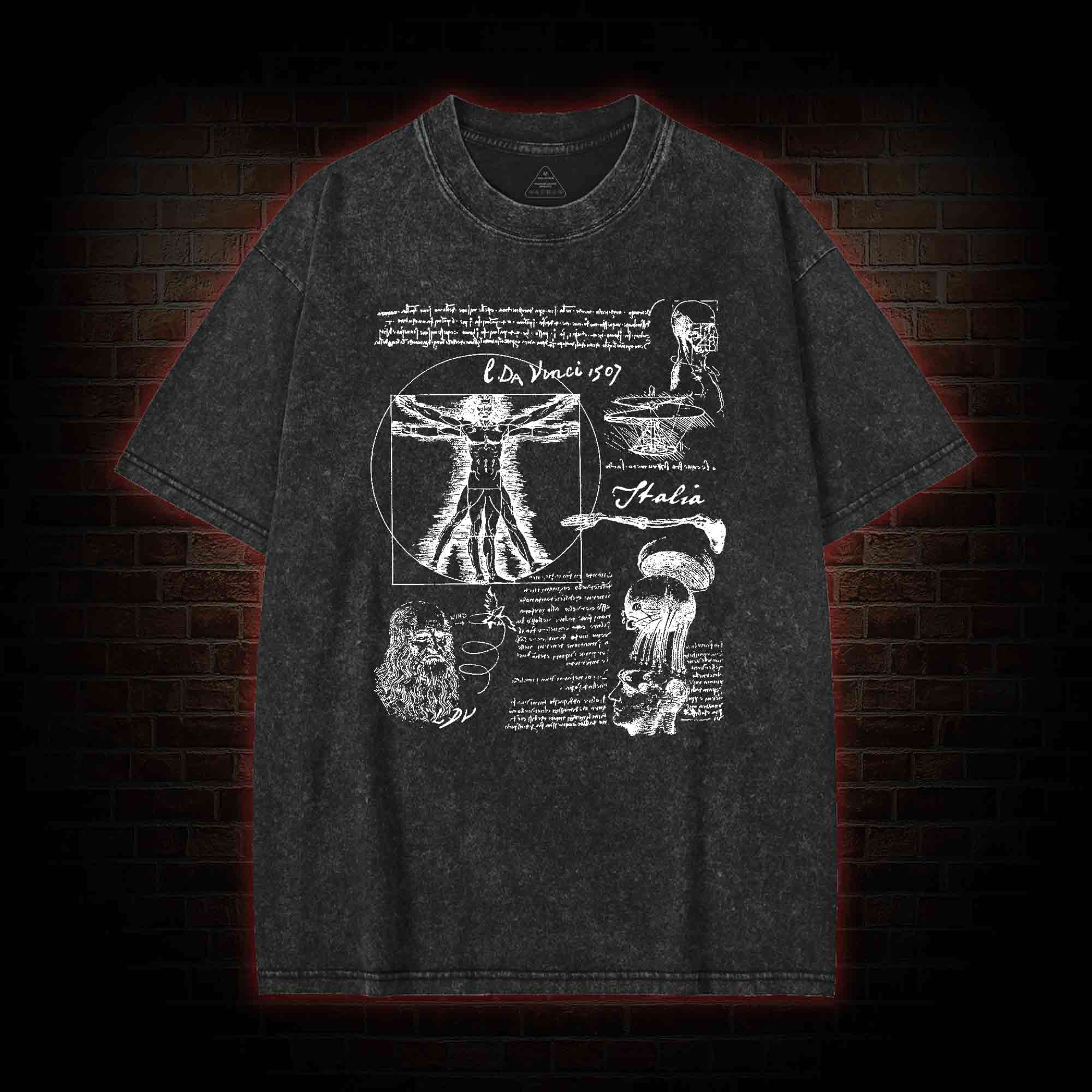 Anatomical Sketch Washed T-shirt