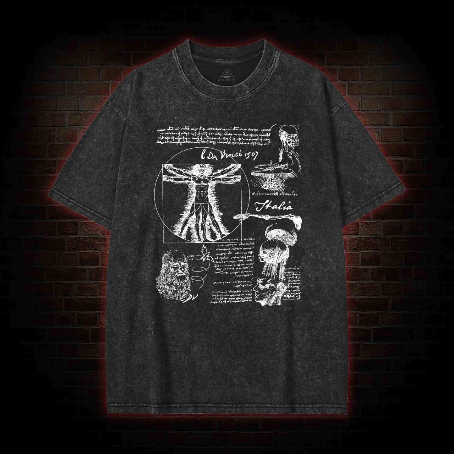 Anatomical Sketch Washed T-shirt