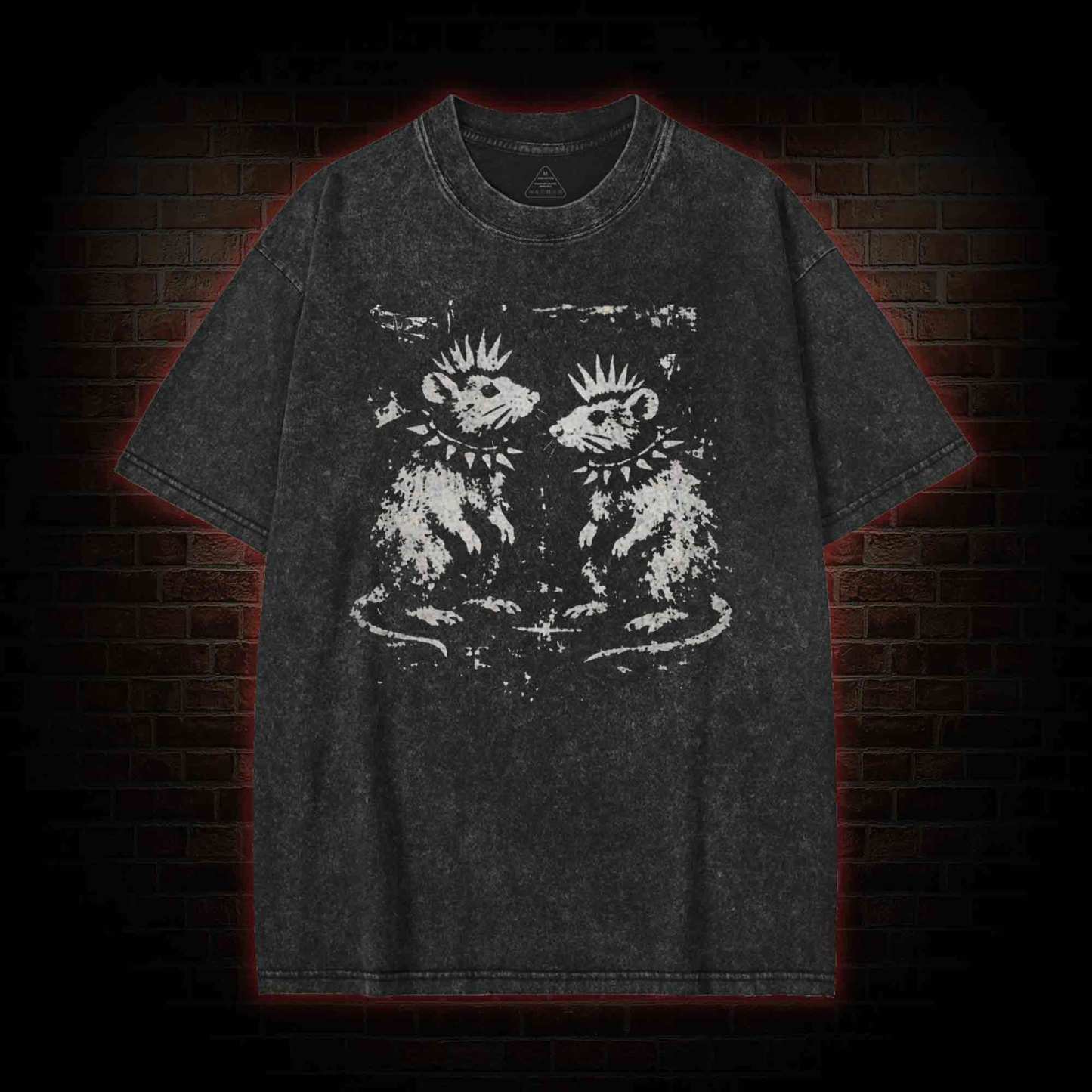 Funny Rat Washed T-shirt