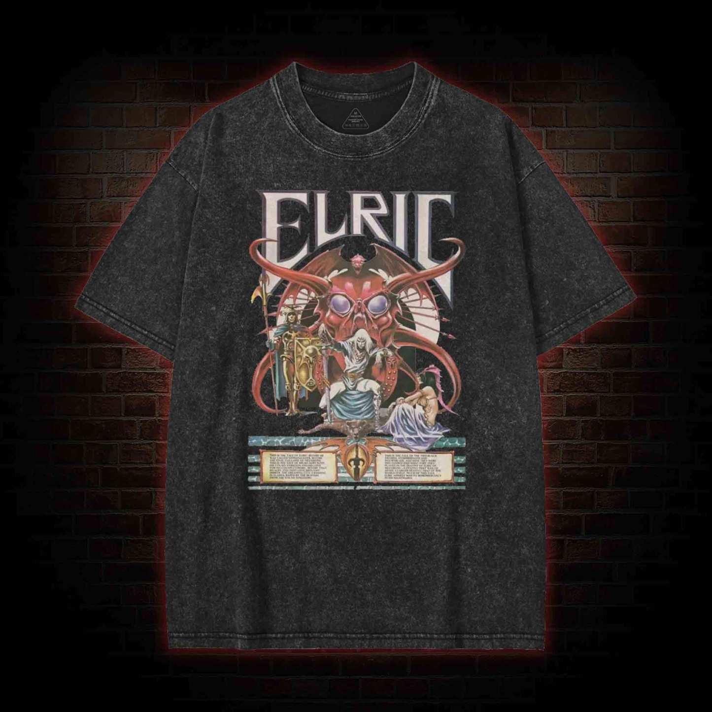 Blood and Souls for My Lord Arioch Washed T-shirt