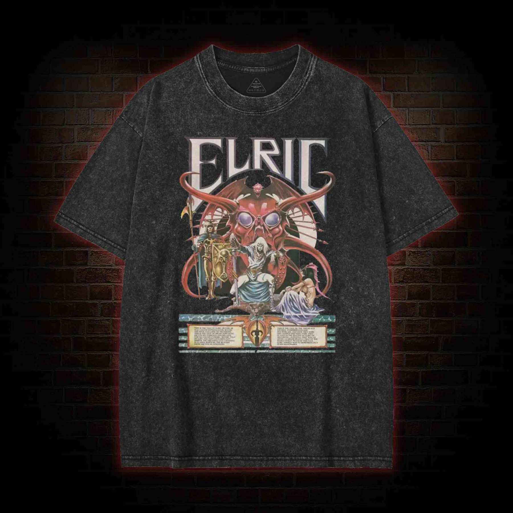 Blood and Souls for My Lord Arioch Washed T-shirt