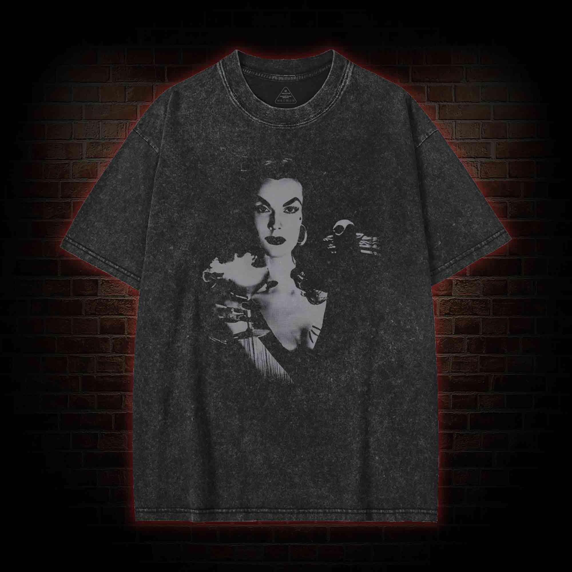 Glamour with a Ghastly Twist Washed T-shirt