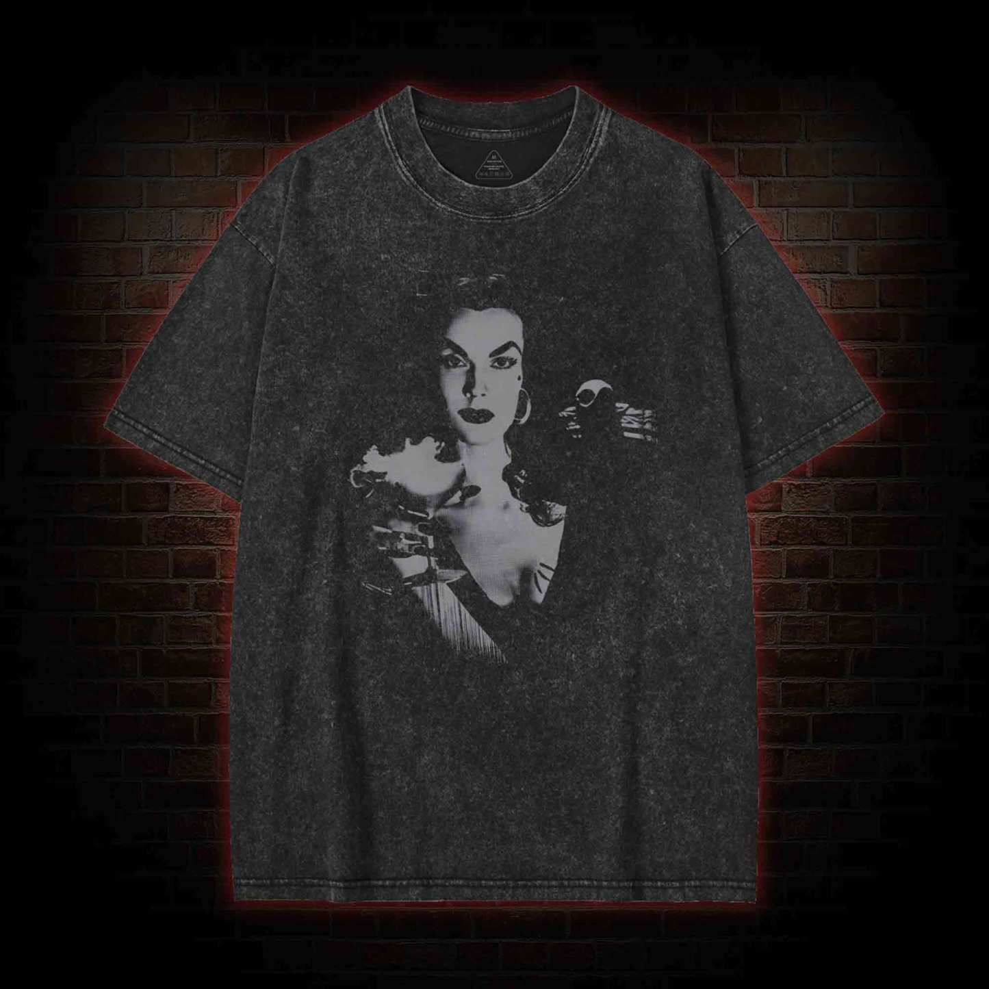 Glamour with a Ghastly Twist Washed T-shirt
