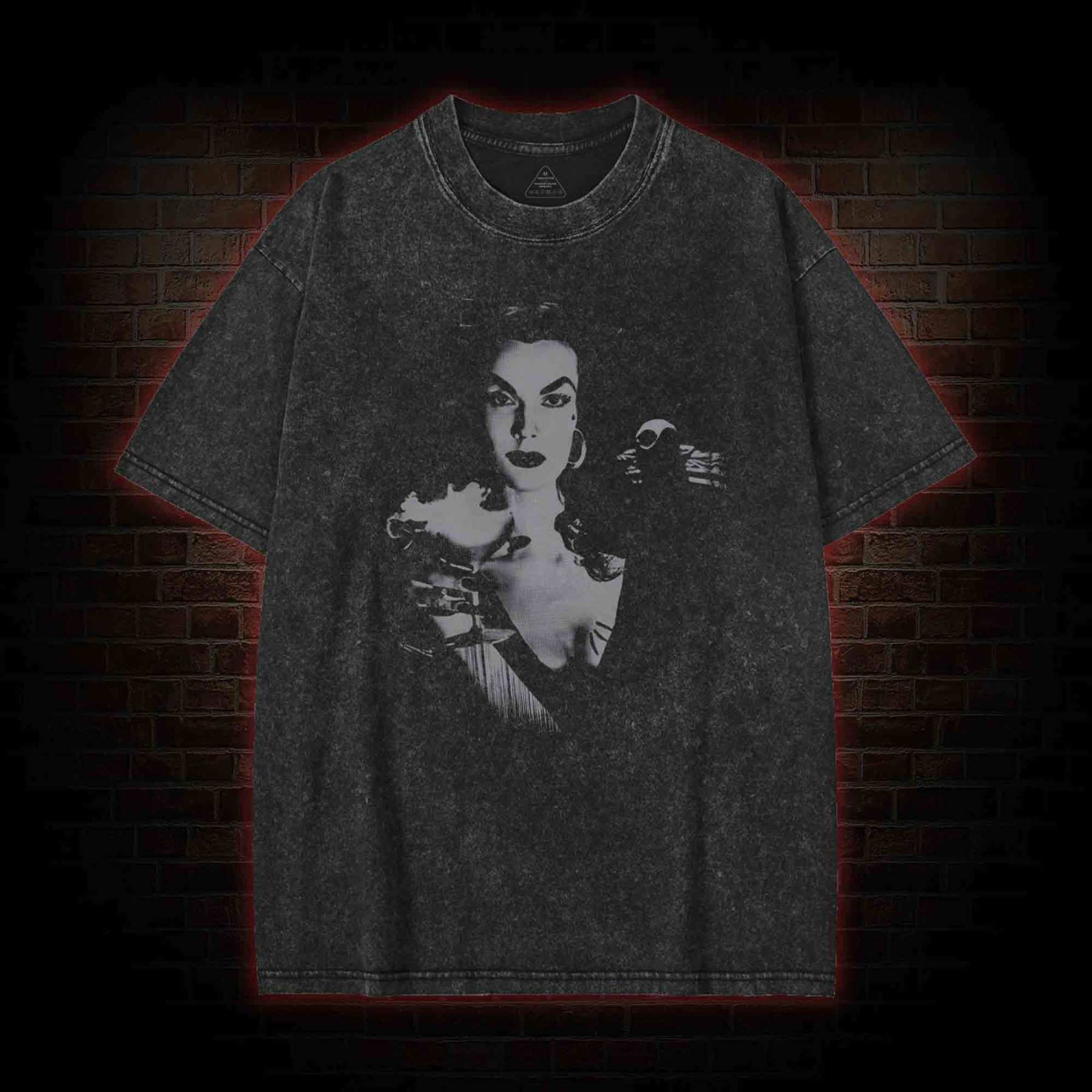 Glamour with a Ghastly Twist Washed T-shirt