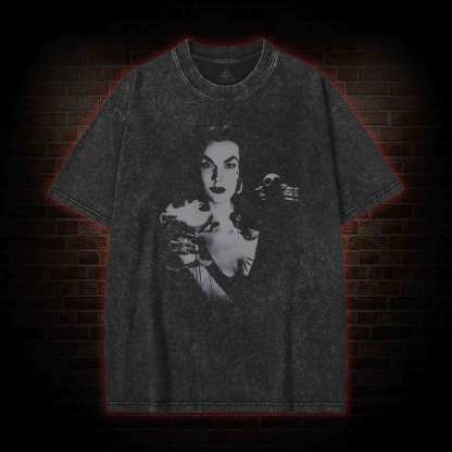 Glamour with a Ghastly Twist Washed T-shirt