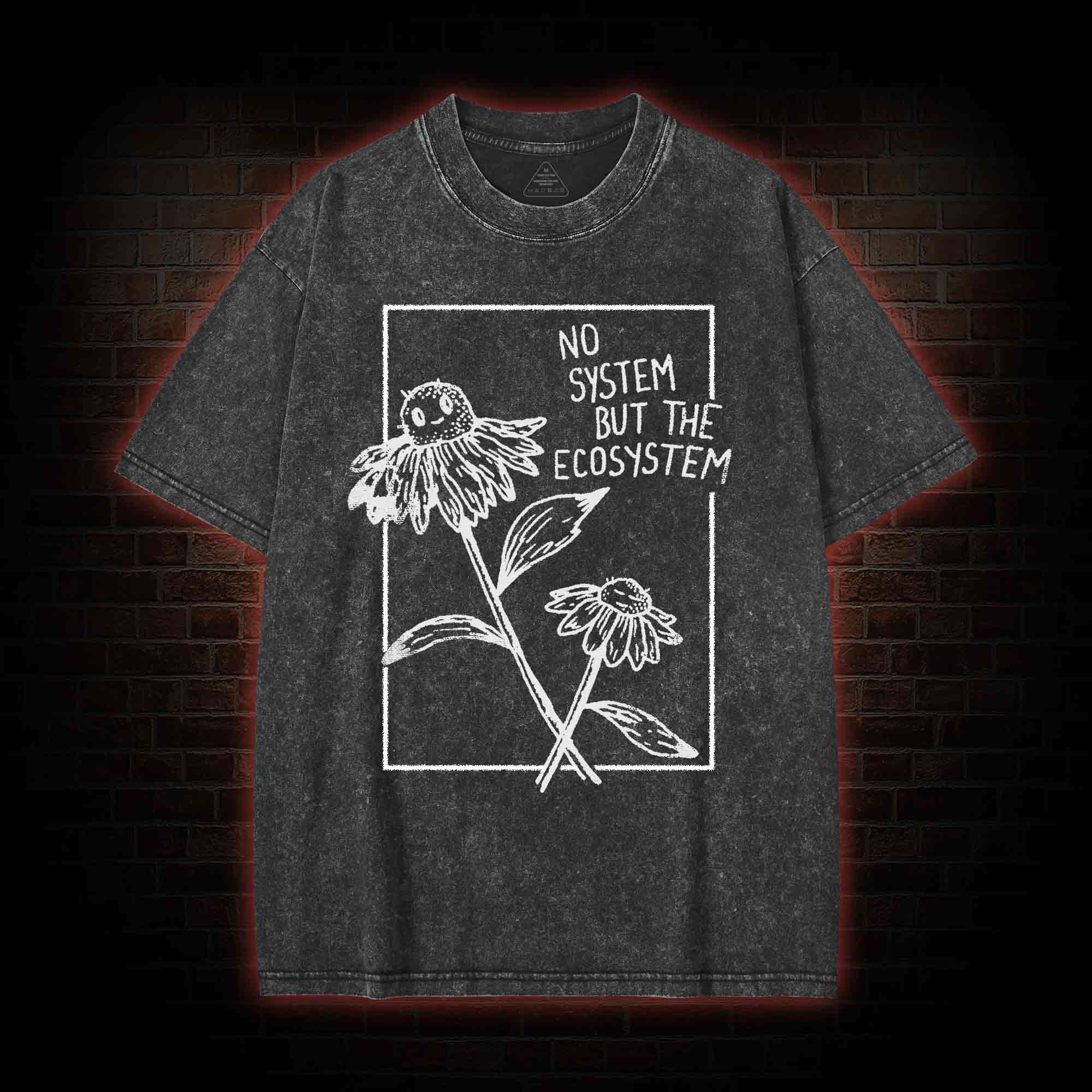 No System but the Ecosystem Flower Washed T-shirt
