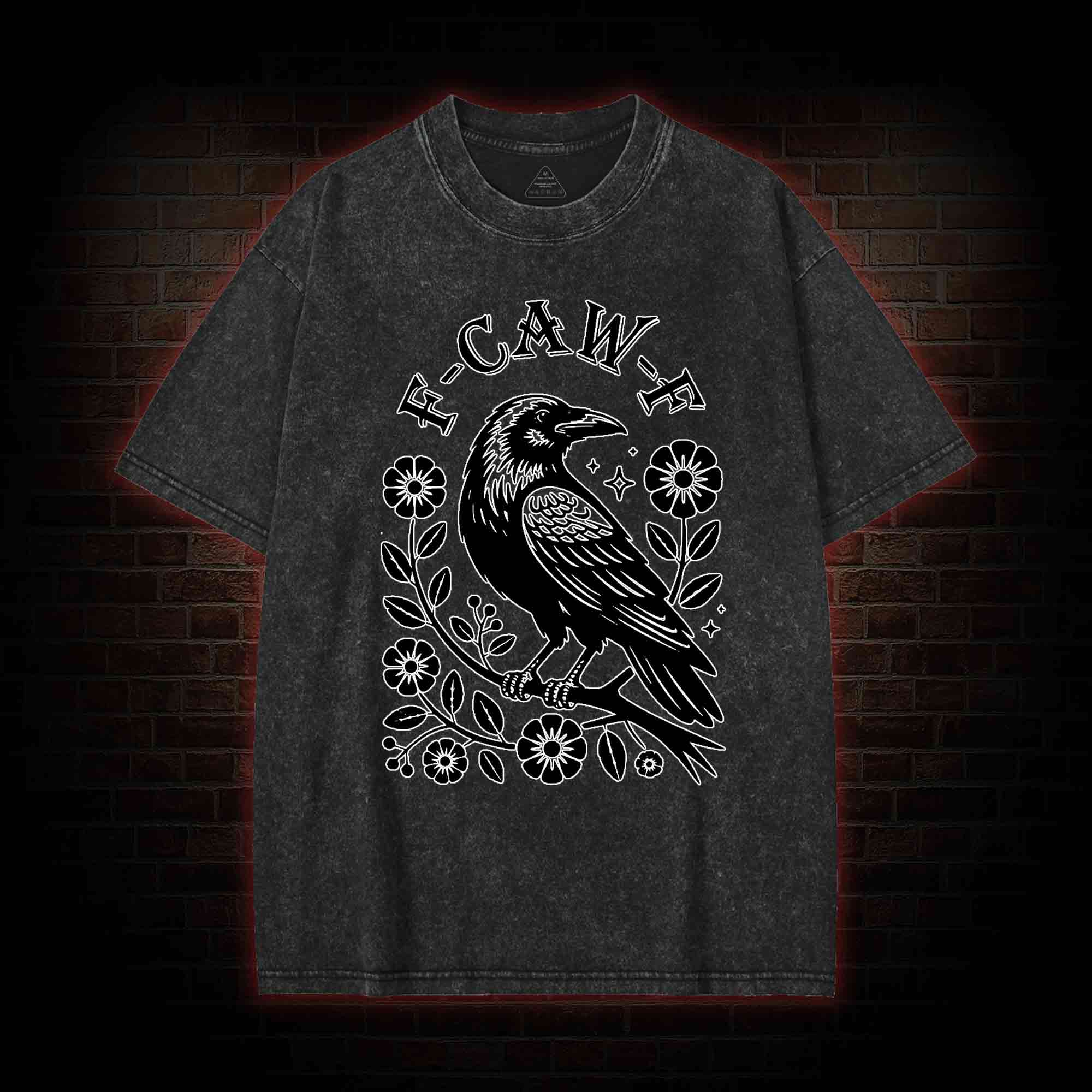 F-caw-f Washed T-shirt