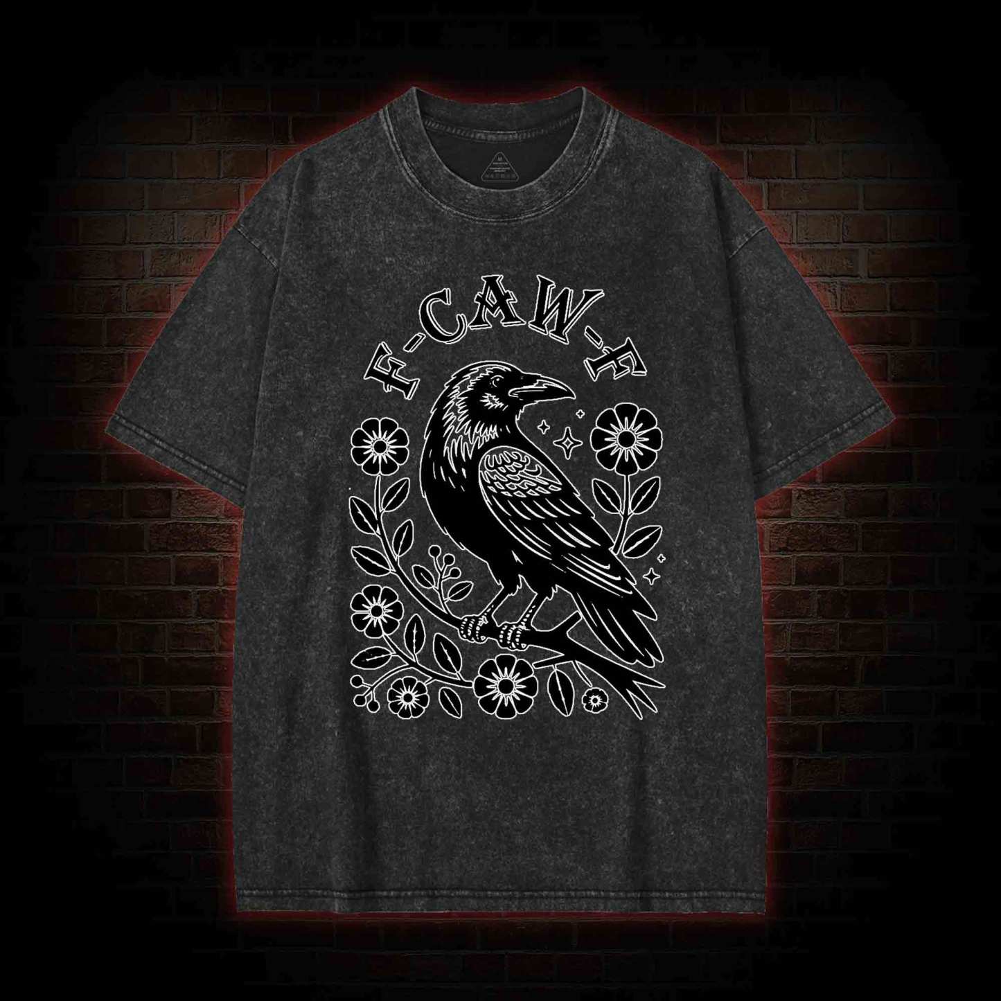 F-caw-f Washed T-shirt