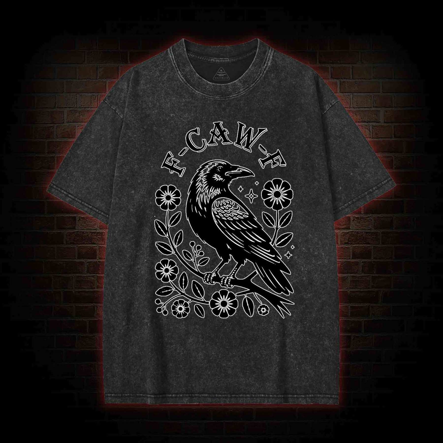 F-caw-f Washed T-shirt