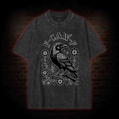 F-caw-f Washed T-shirt