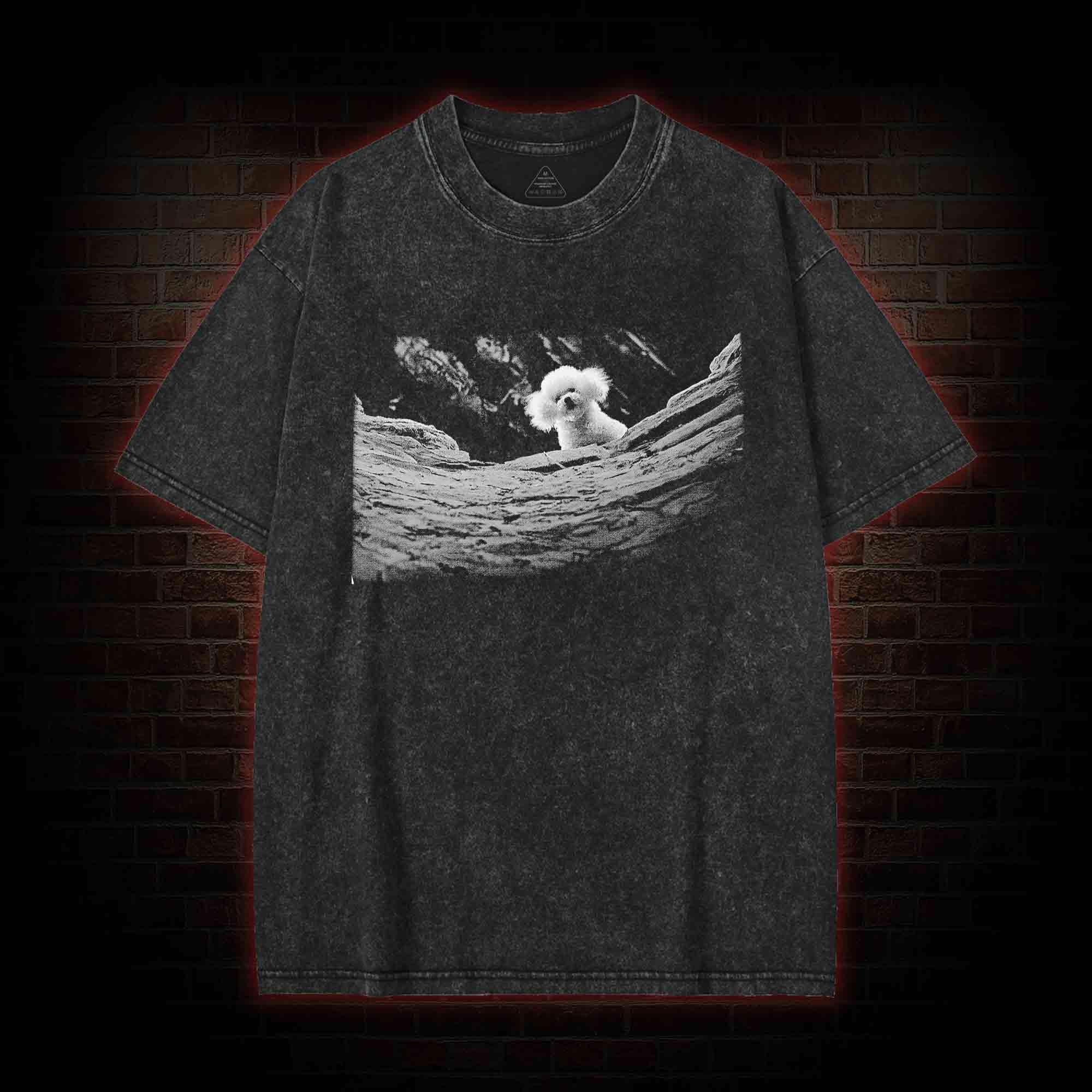 It Rubs the Lotion on Its Skin Washed T-shirt