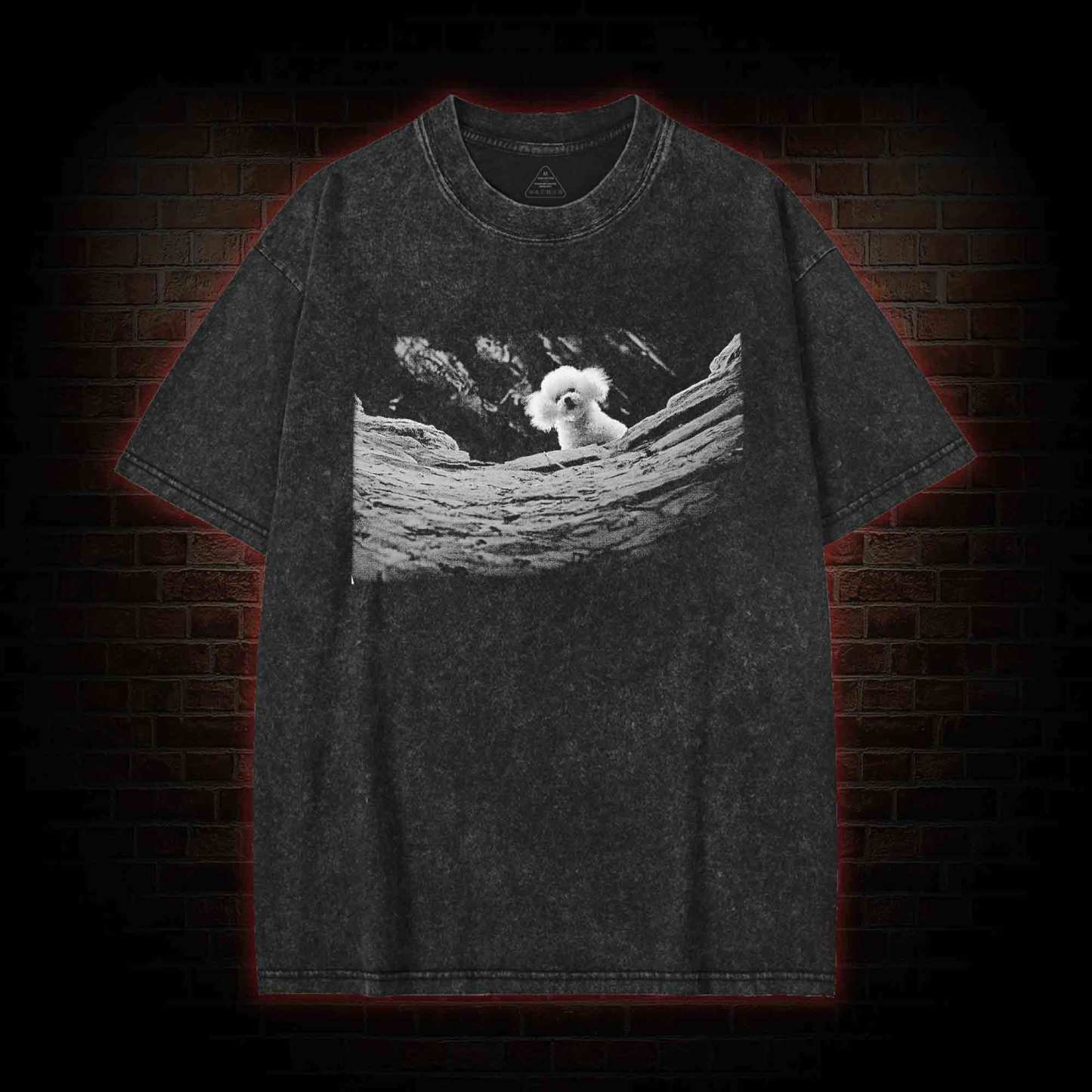 It Rubs the Lotion on Its Skin Washed T-shirt
