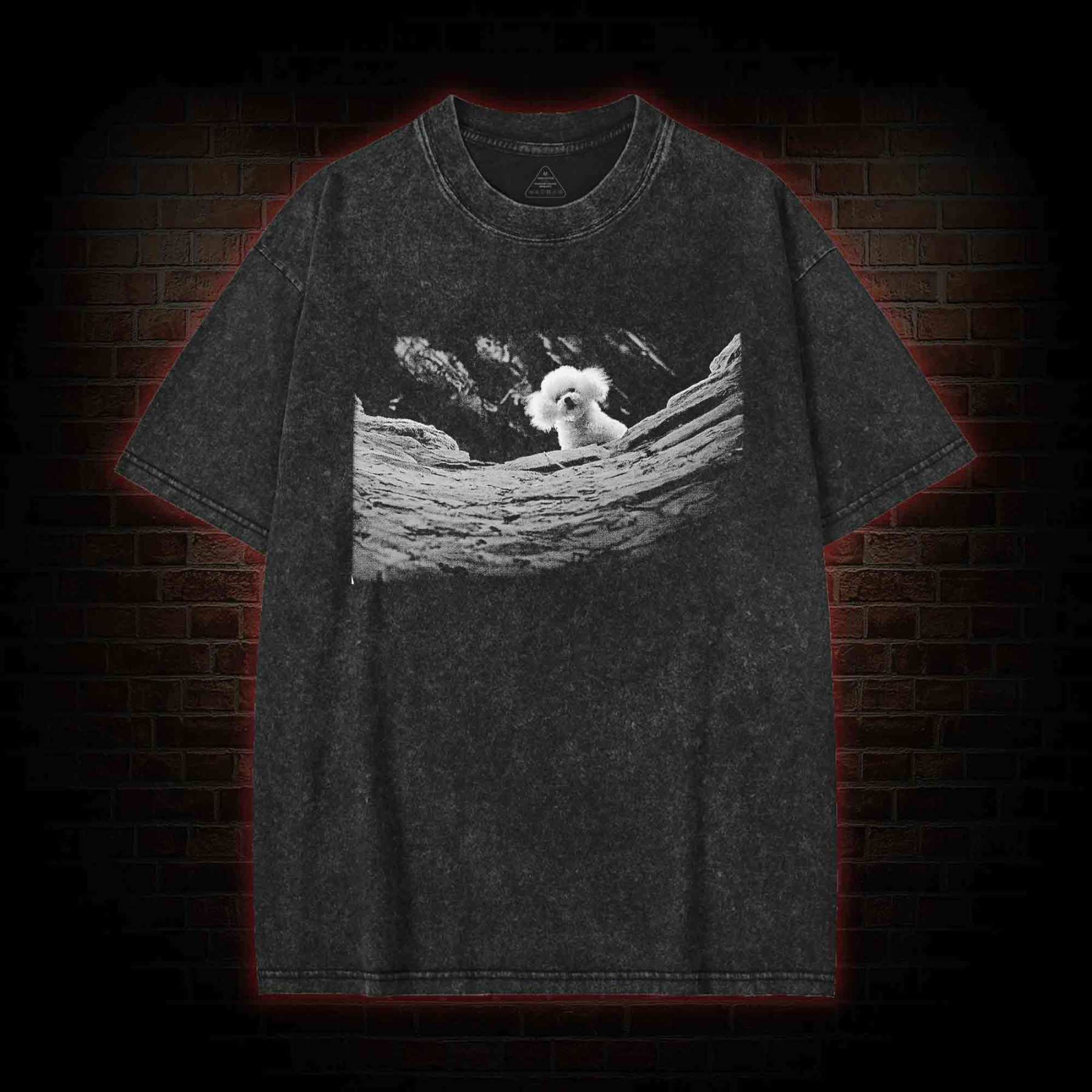 It Rubs the Lotion on Its Skin Washed T-shirt