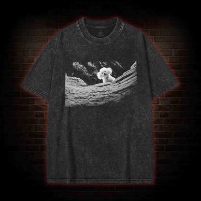 It Rubs the Lotion on Its Skin Washed T-shirt