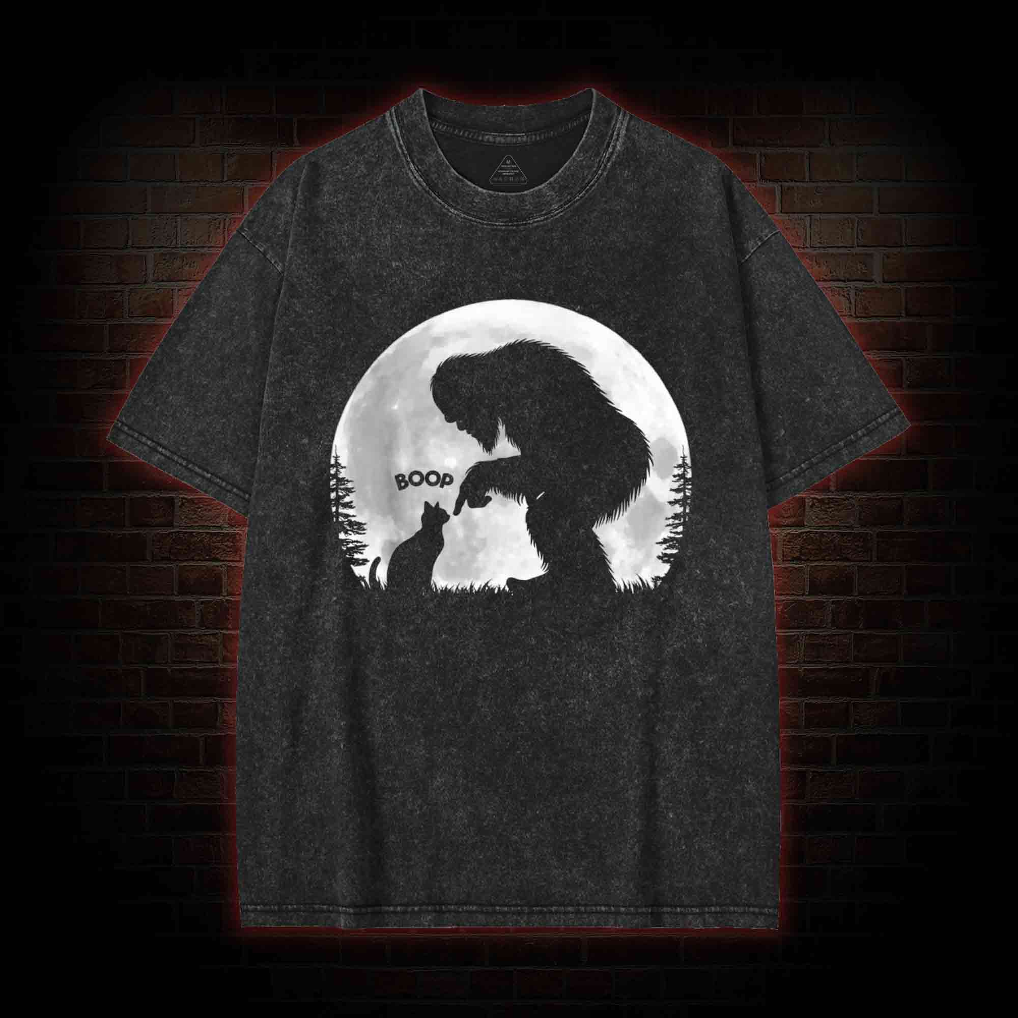 Hand Boop Nose Washed T-shirt
