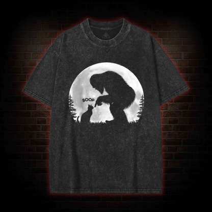 Hand Boop Nose Washed T-shirt