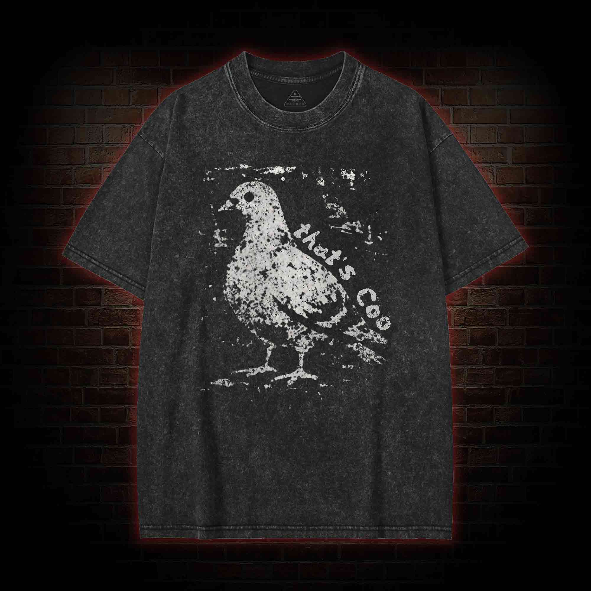 Pigeon Meme Washed T-shirt
