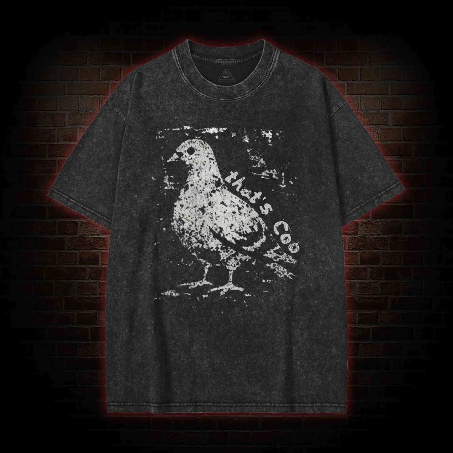 Pigeon Meme Washed T-shirt