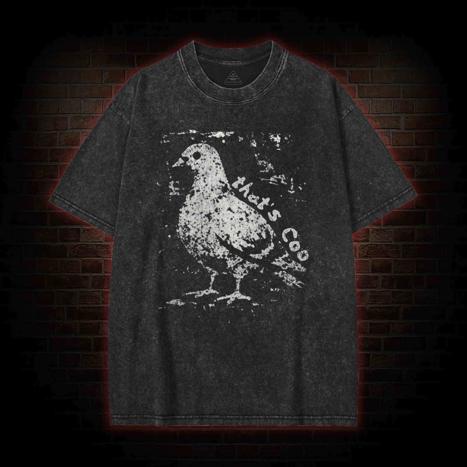 Pigeon Meme Washed T-shirt