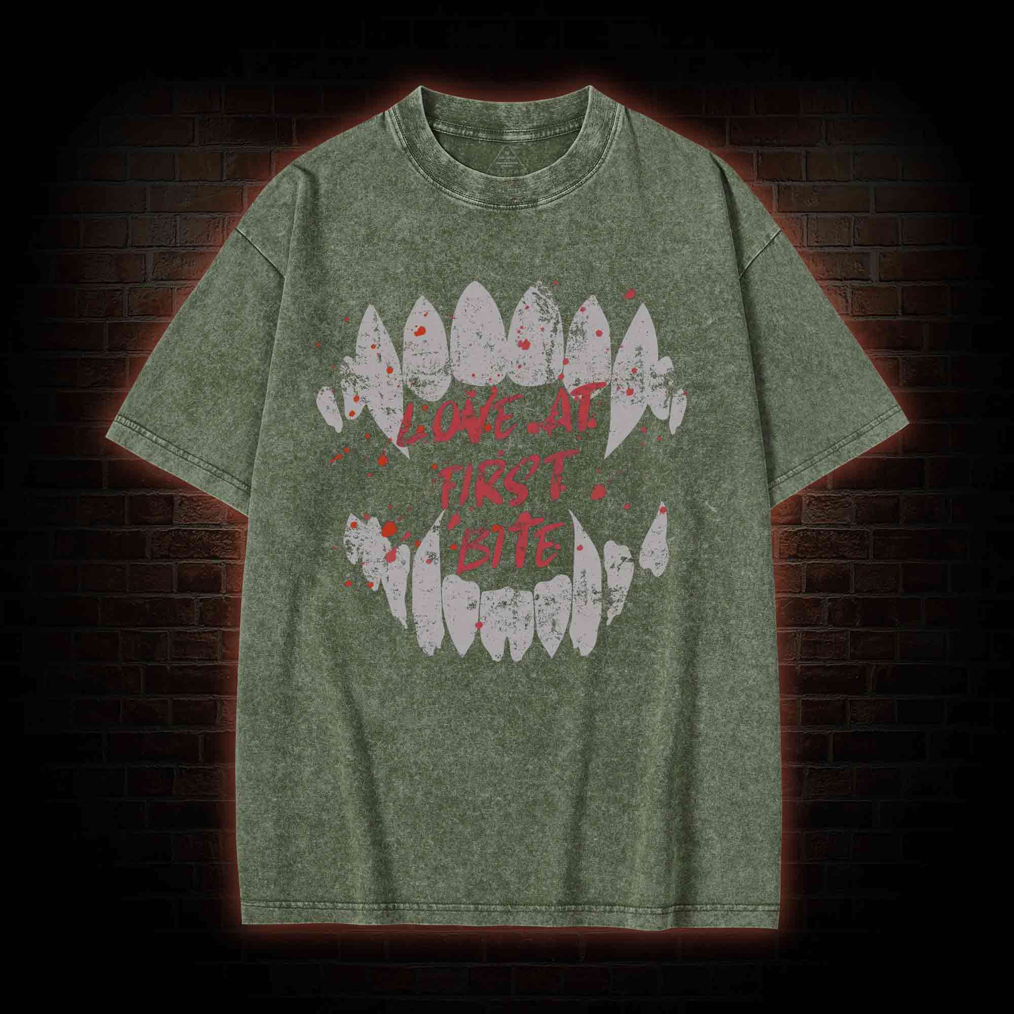 Love at First Bite Washed T-shirt