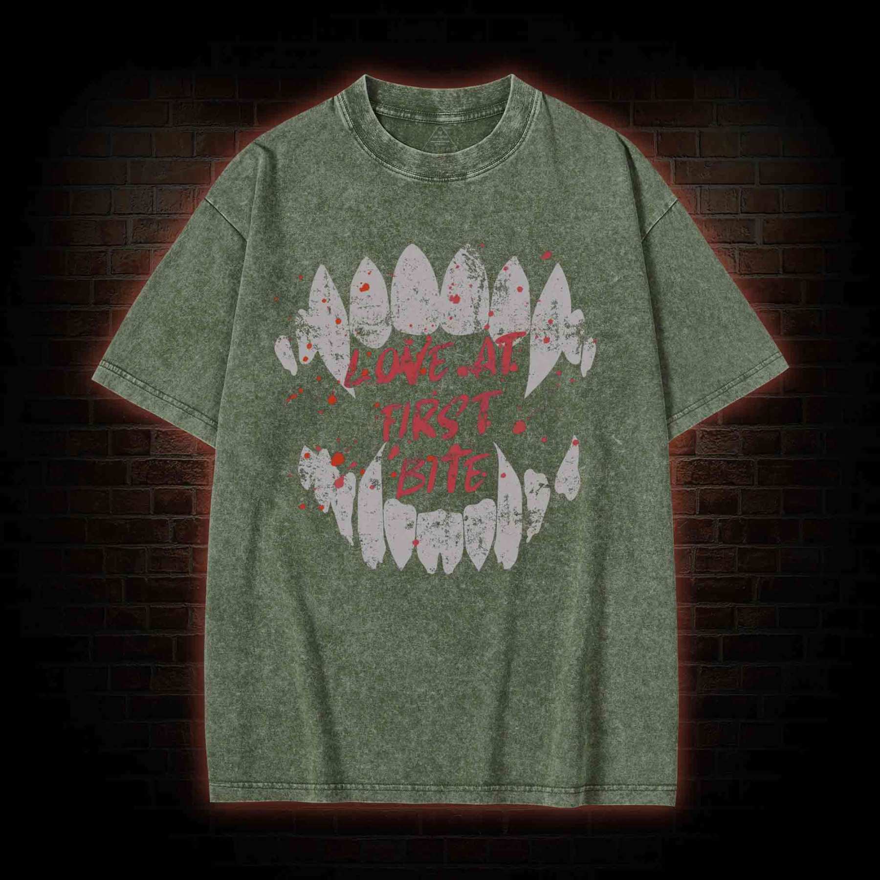 Love at First Bite Washed T-shirt