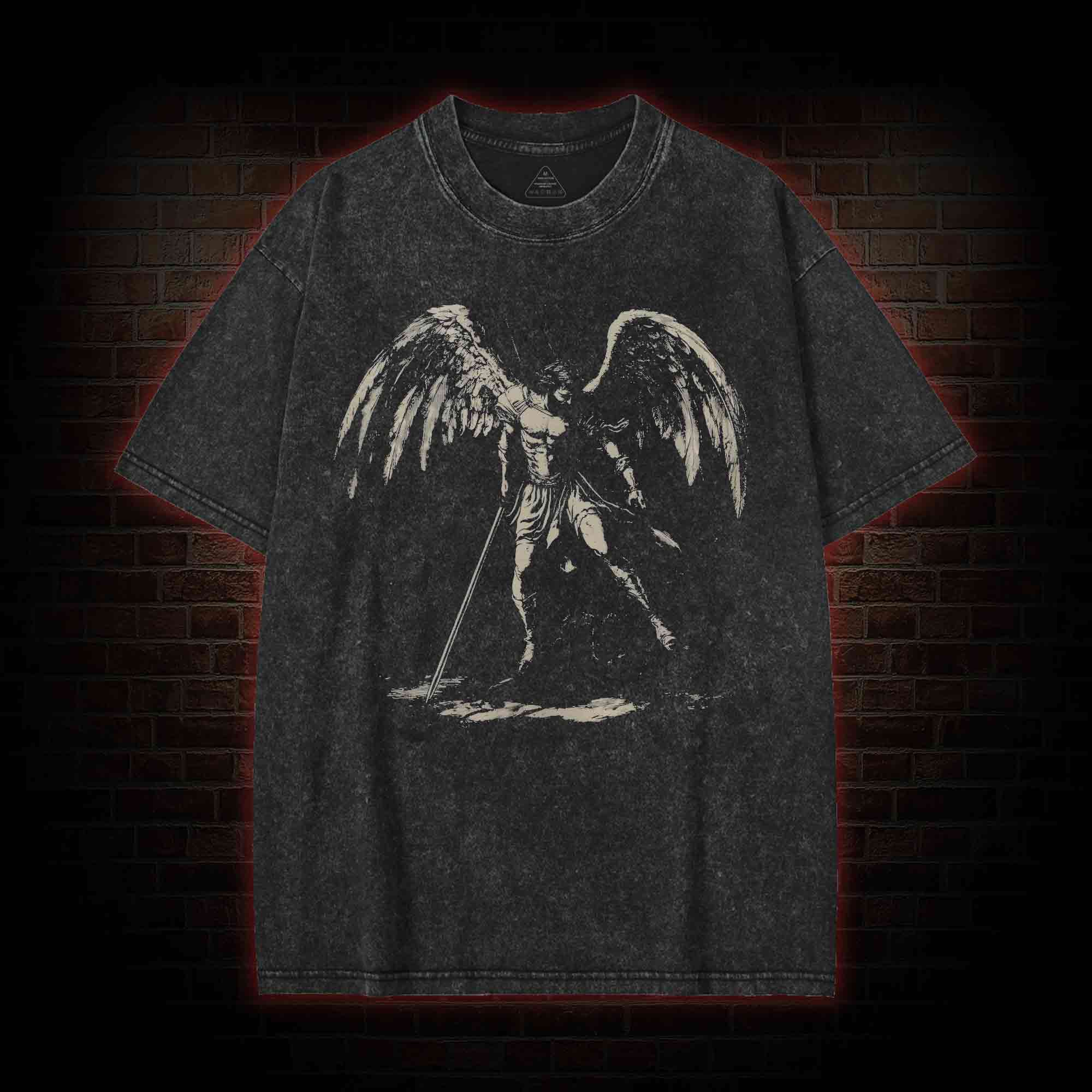 Archangel Michael Washed T-shirt