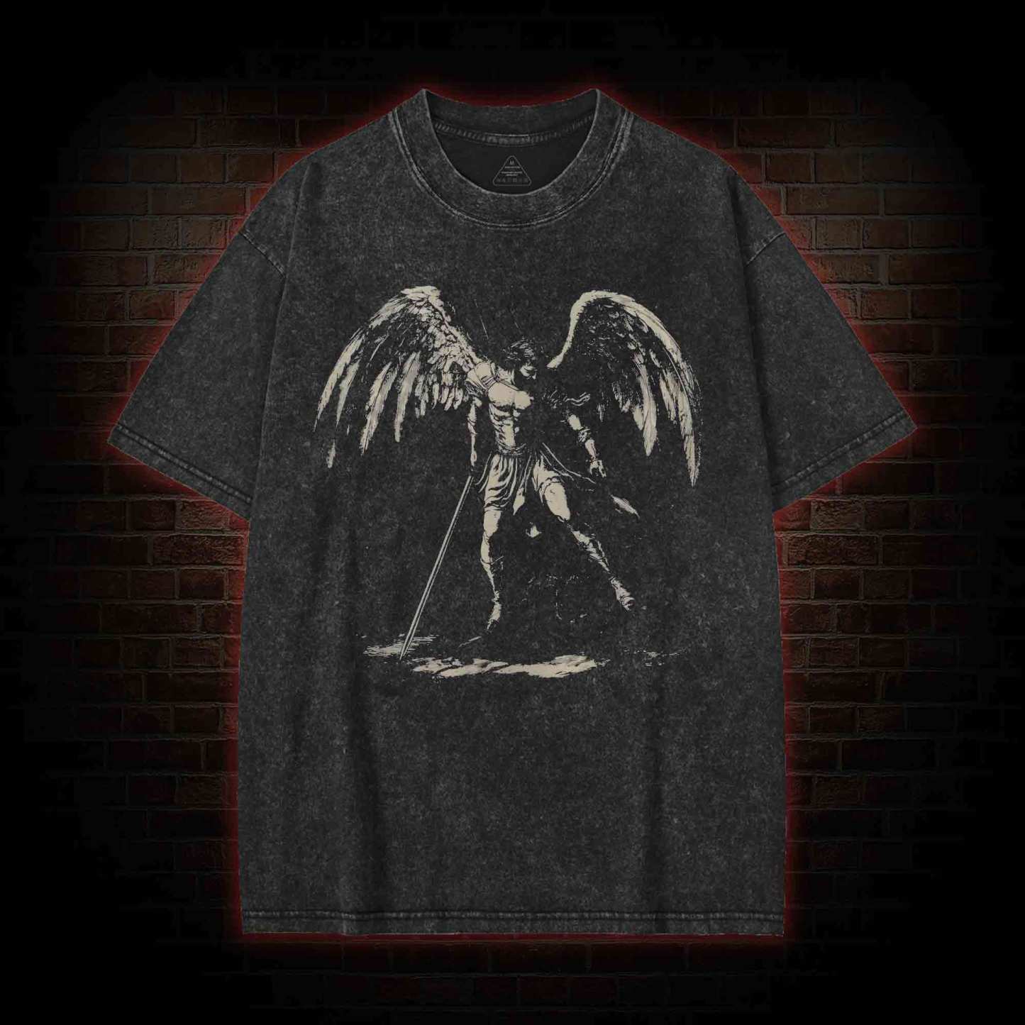 Archangel Michael Washed T-shirt