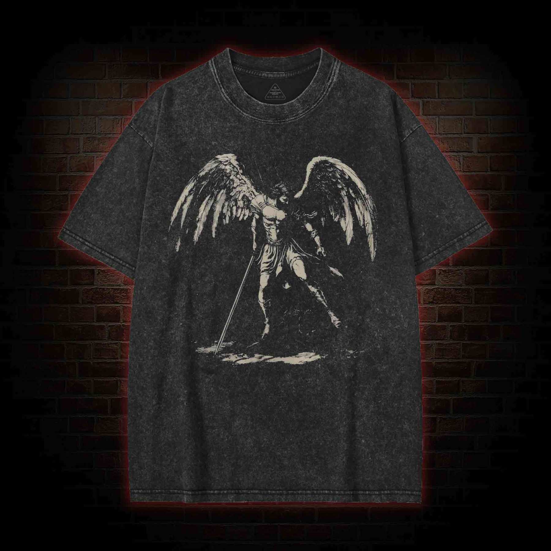 Archangel Michael Washed T-shirt