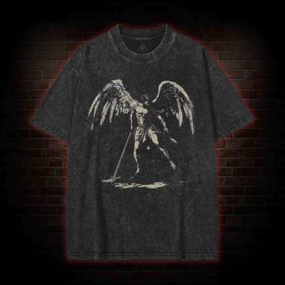Archangel Michael Washed T-shirt