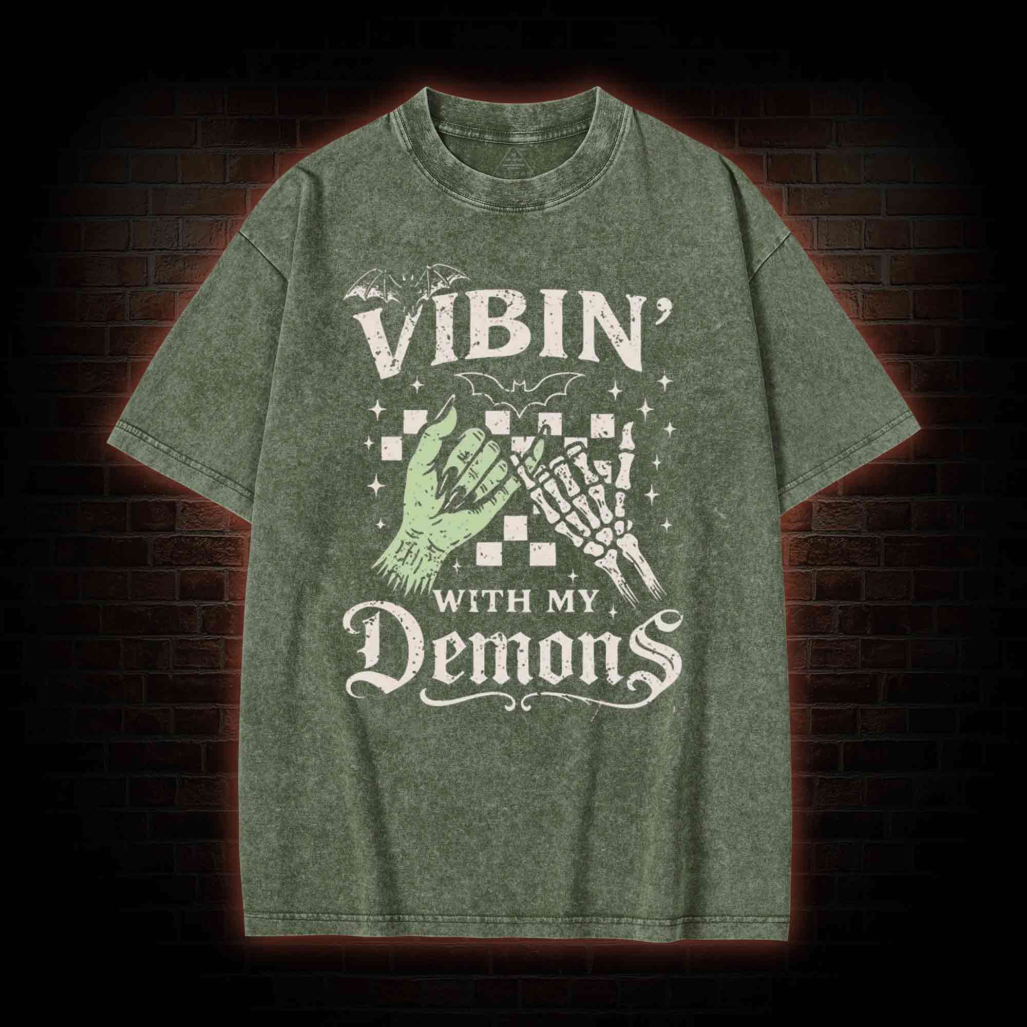Vibing with My Demons Washed T-shirt