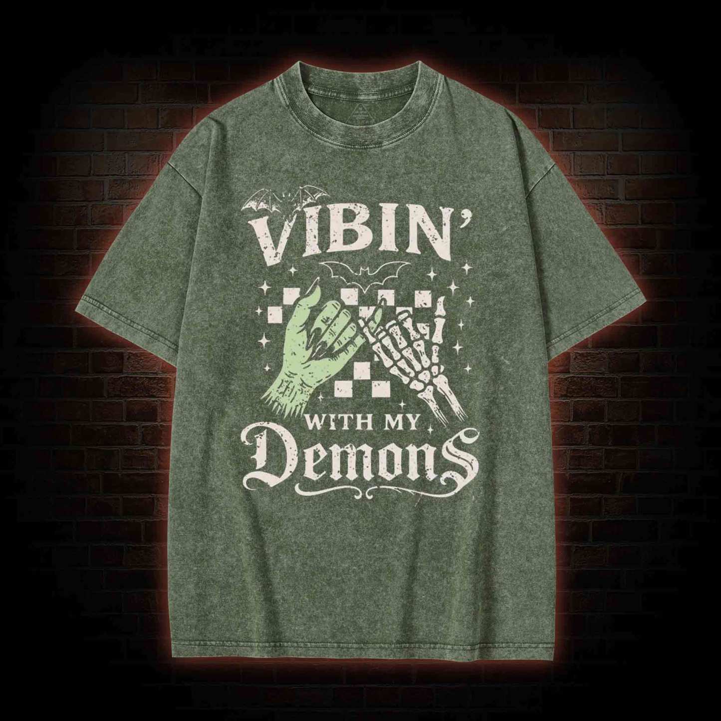 Vibing with My Demons Washed T-shirt