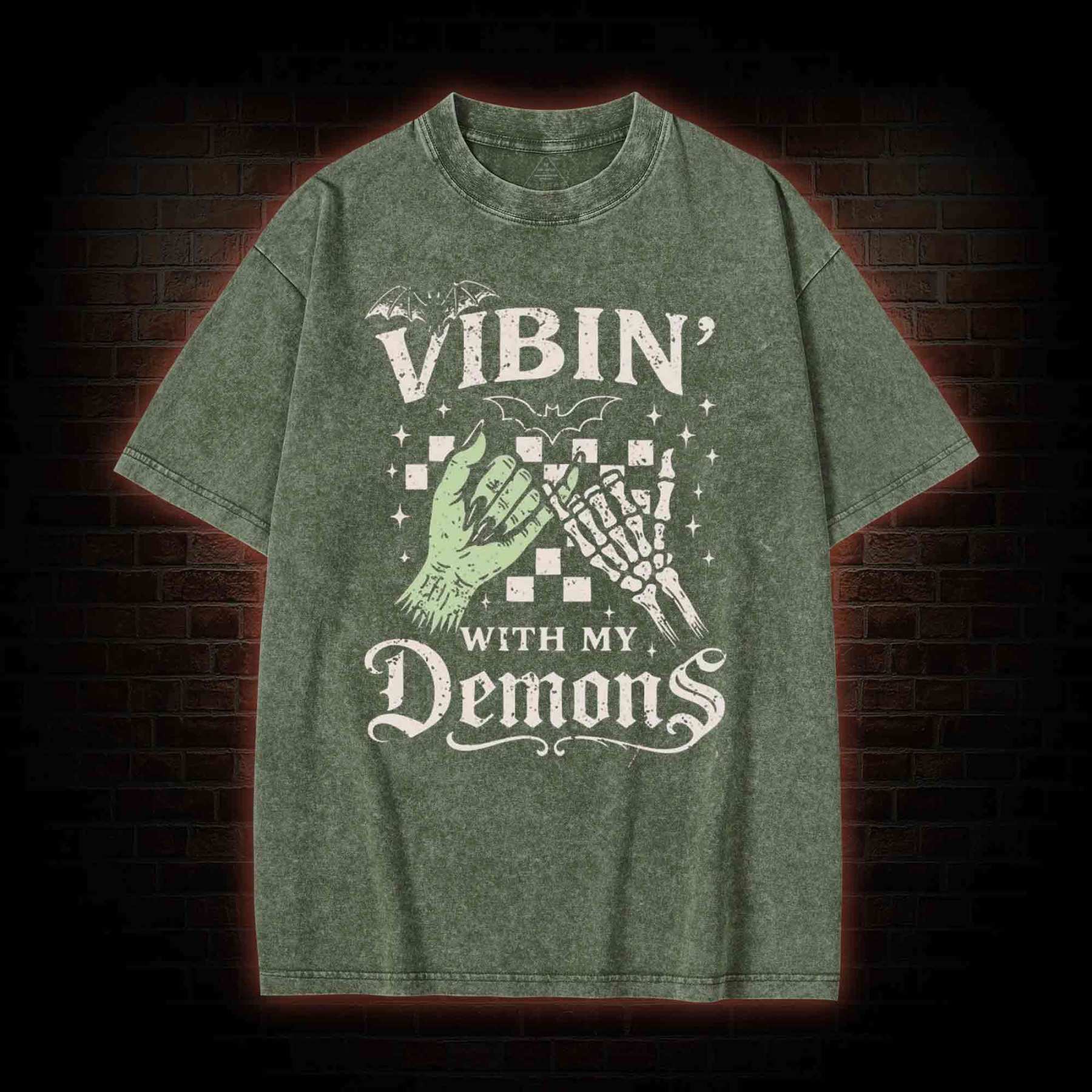 Vibing with My Demons Washed T-shirt