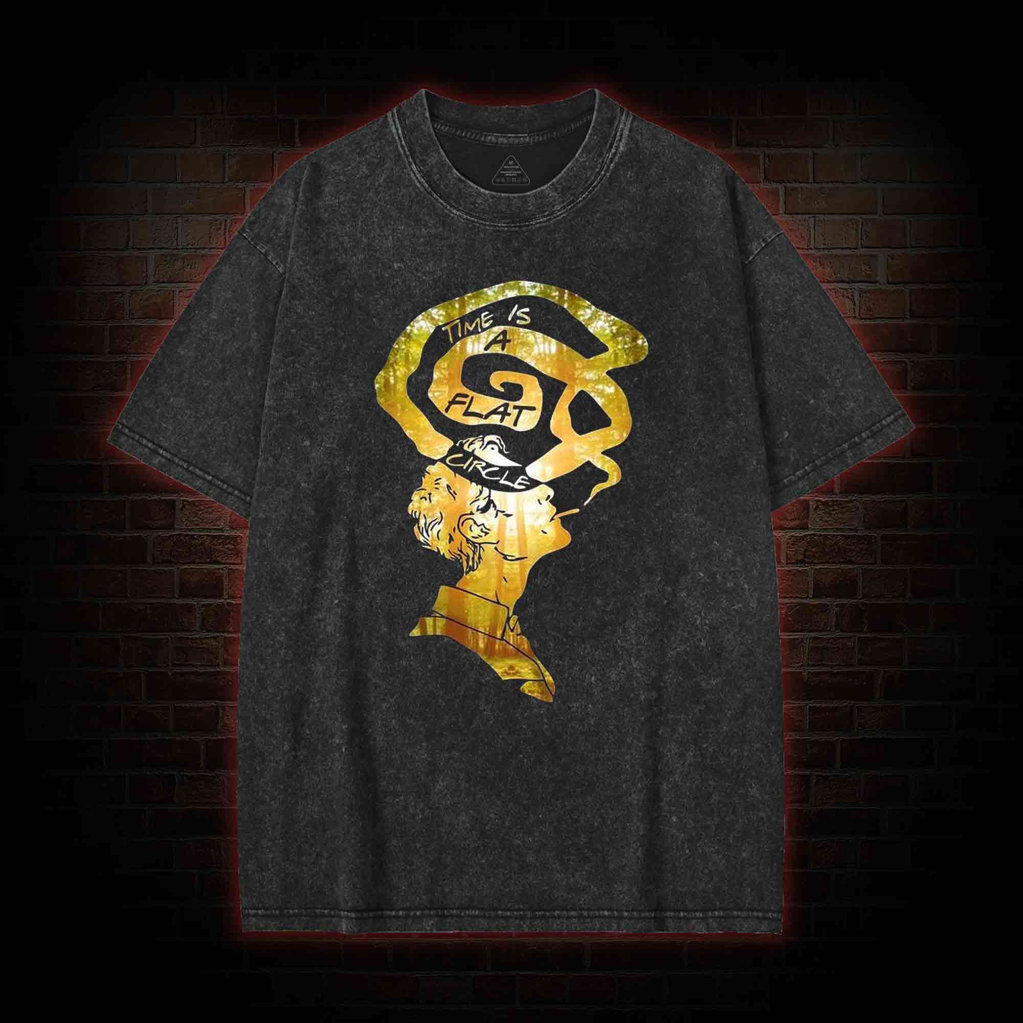 Time is a Flat Circle Washed T-shirt