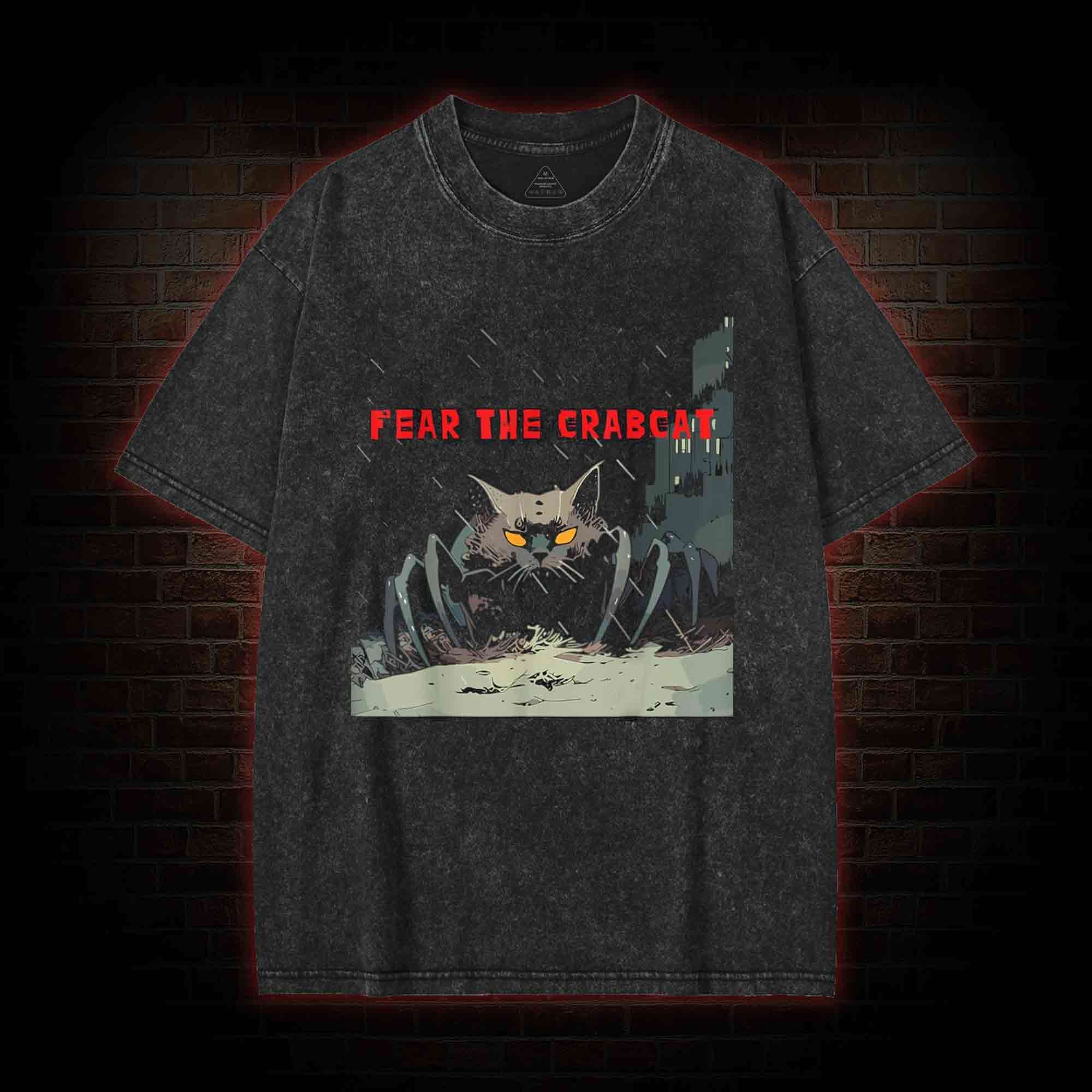Fear the Crabcat Washed T-shirt