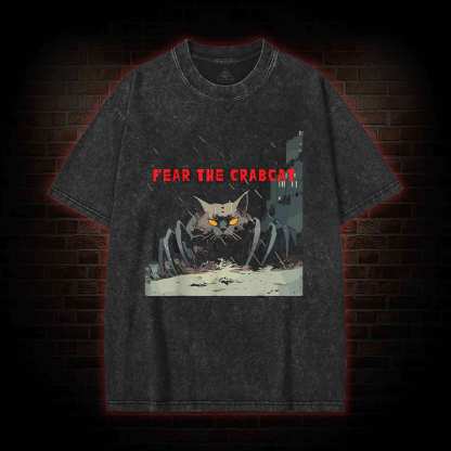 Fear the Crabcat Washed T-shirt