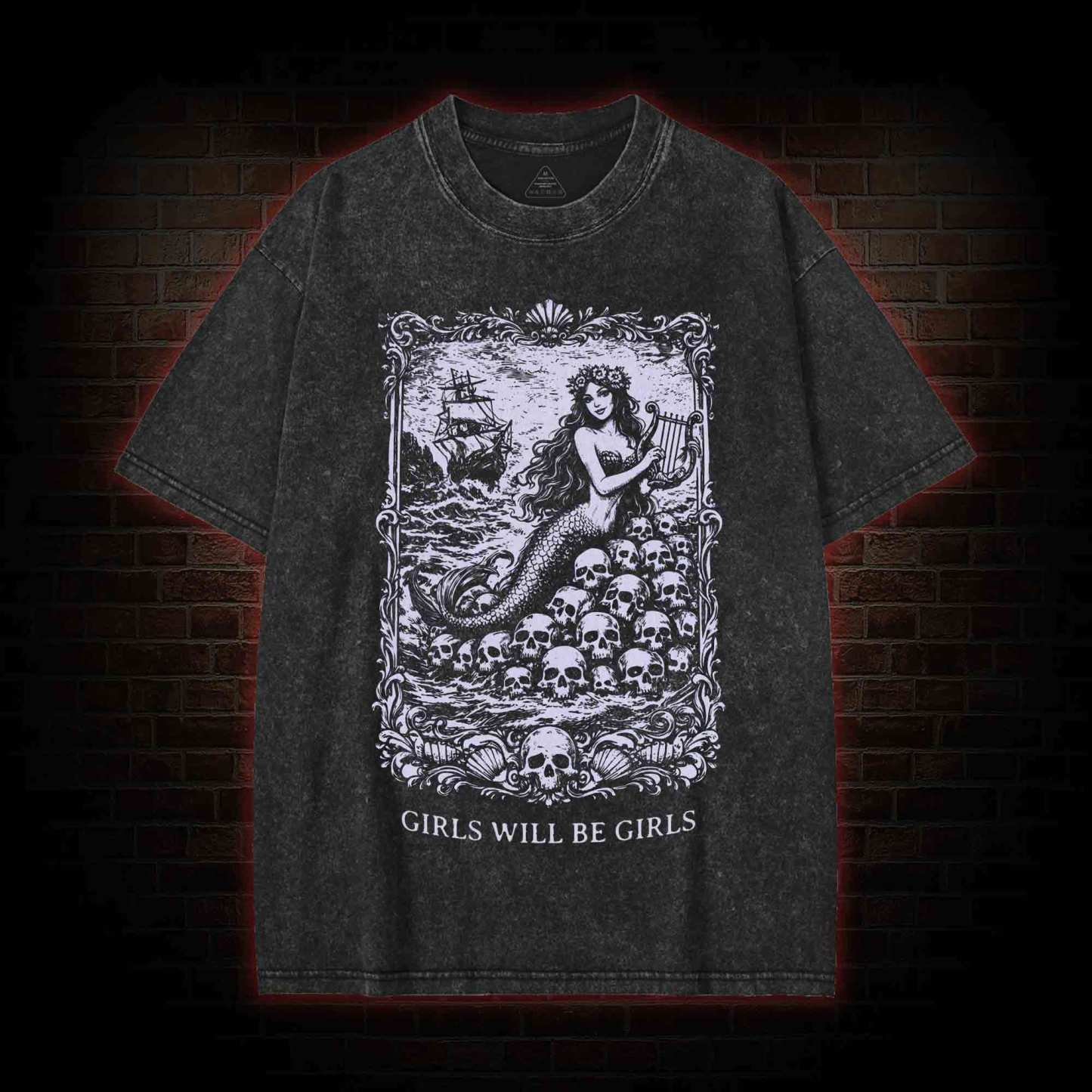 Girls will be Girls Washed T-shirt