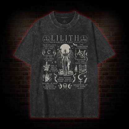 Lilith Feminist Washed T-shirt